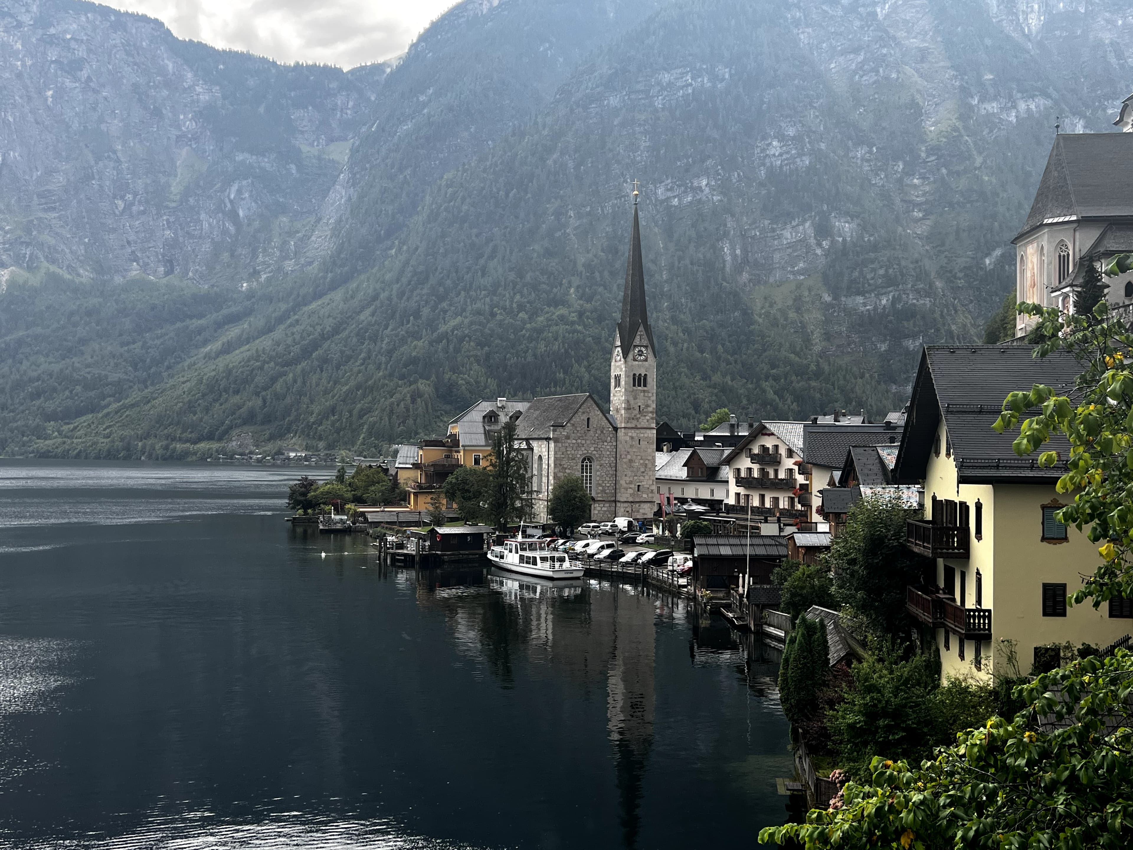Hallstatt on a Drizzly Day