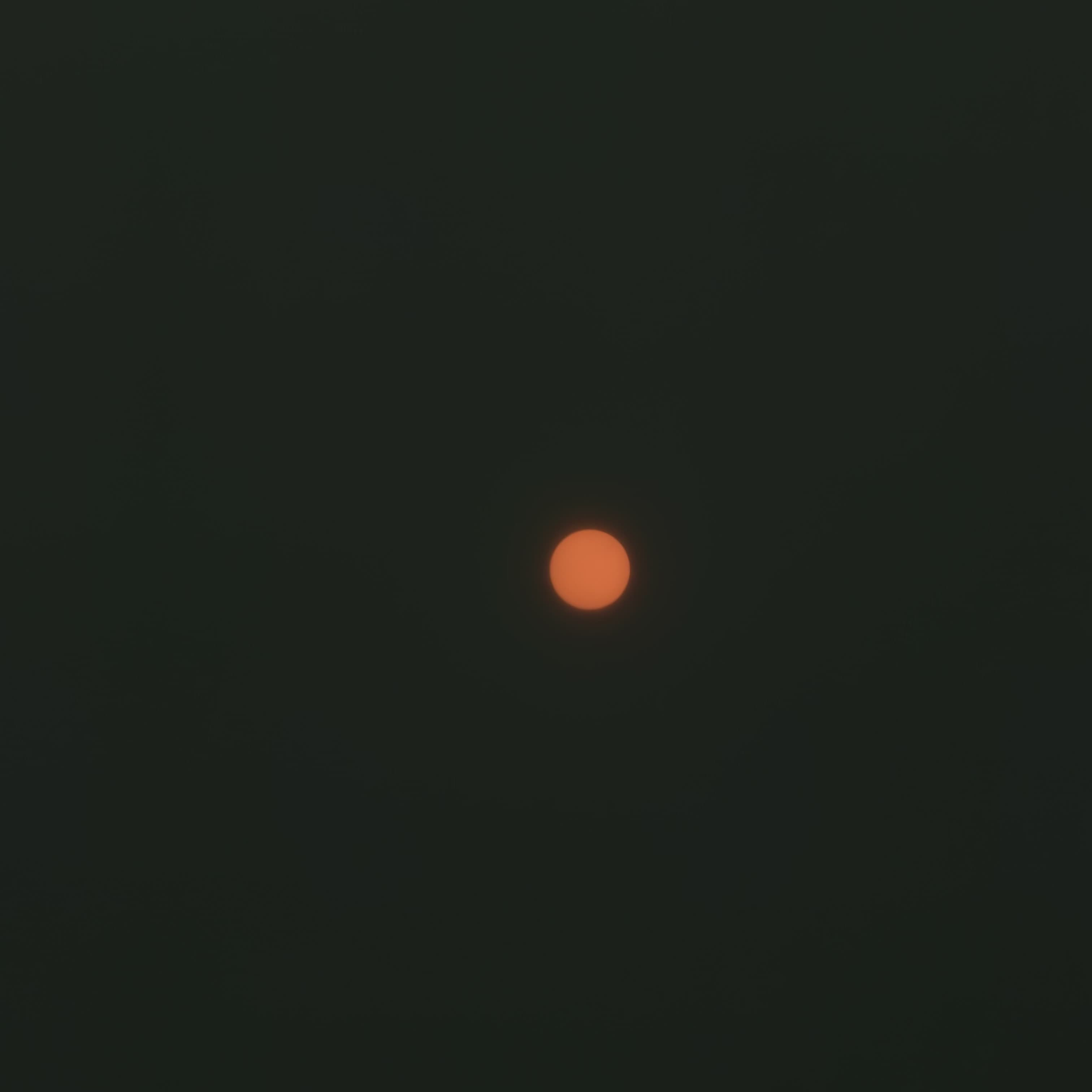 Sun Behind Wildfire Smoke